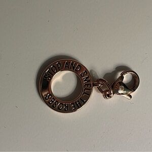 Rose Gold Origami Owl Dangling Charm with Engraving